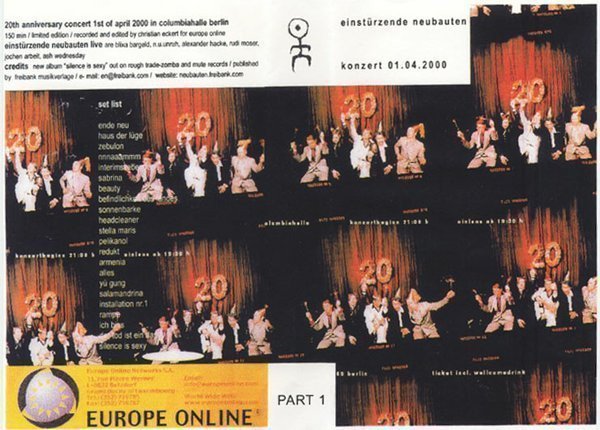 Einstürzende Neubauten - Konzert 01.04.2000