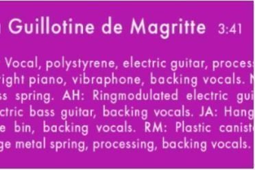 Einstürzende Neubauten - La Guillotine De Magritte