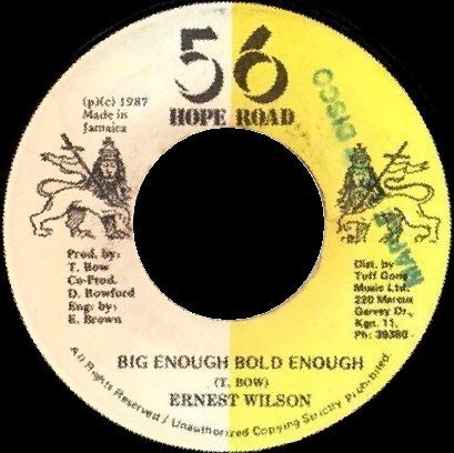 Ernest Wilson - Big Enough Bold Enough