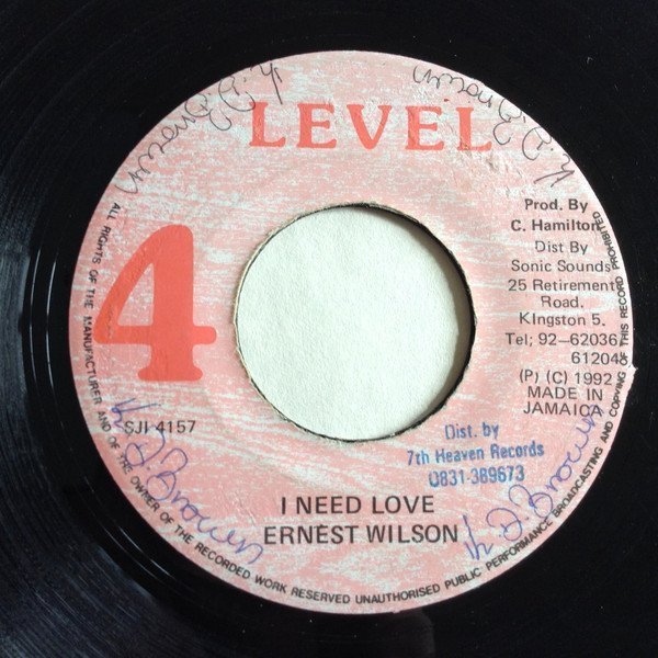 Ernest Wilson - I Need Love