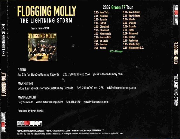 Flogging Molly - The Lightning Storm