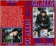 Gg Allin - 1981-1991 Compilation