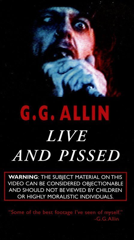 Gg Allin - Live And Pissed