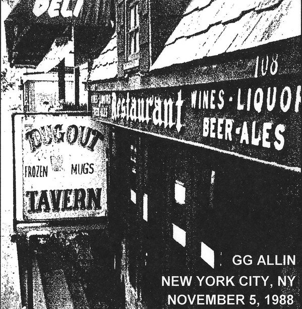 Gg Allin - New York City, NY (November 5, 1988)
