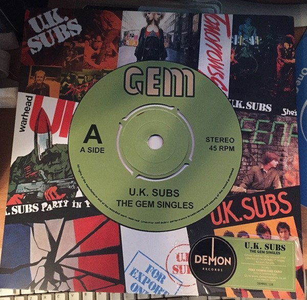U K Subs - The Gem Singles